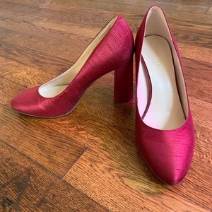 Nine West Red Satin Heels